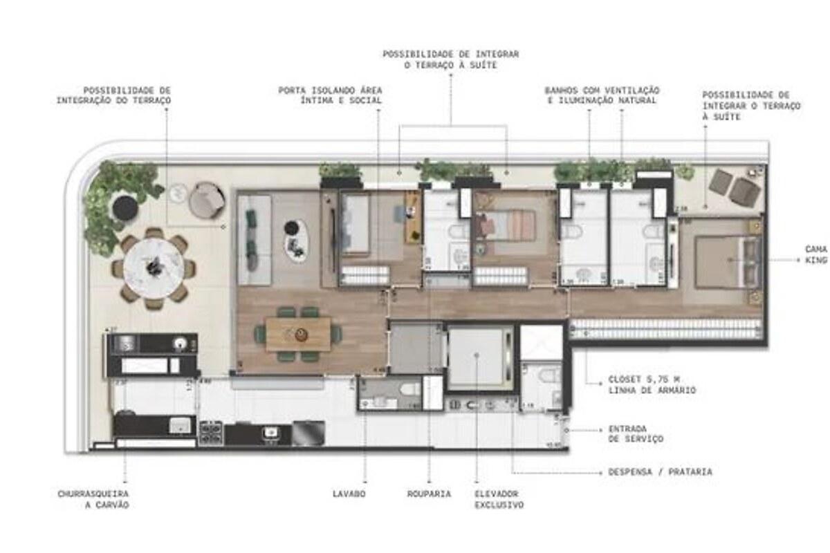Apartamento Garden com 2 quartos, foto 1